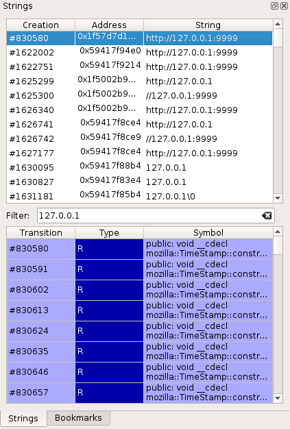 Strings view screenshot