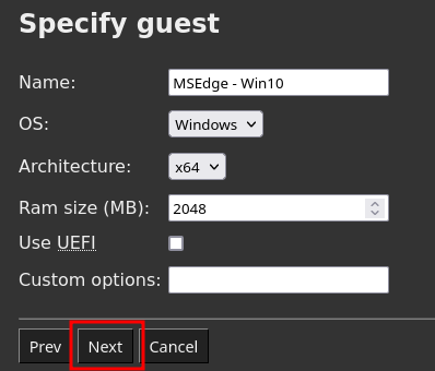 Specify guest